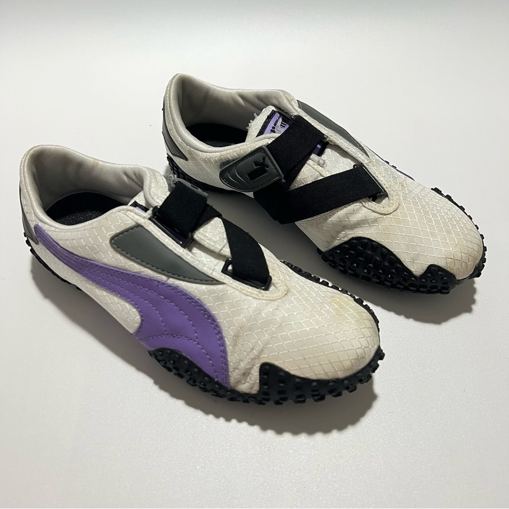 Puma White and Purple Sneakers